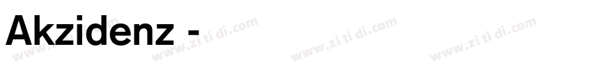 Akzidenz 字体转换